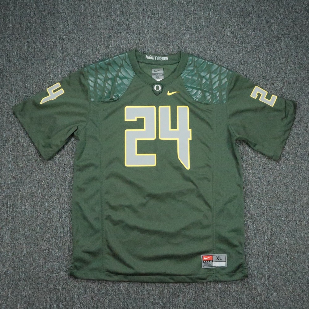 Oregon Ducks Jersey Boys Extra Large Green Nike Football Athletic Youth Kid XL